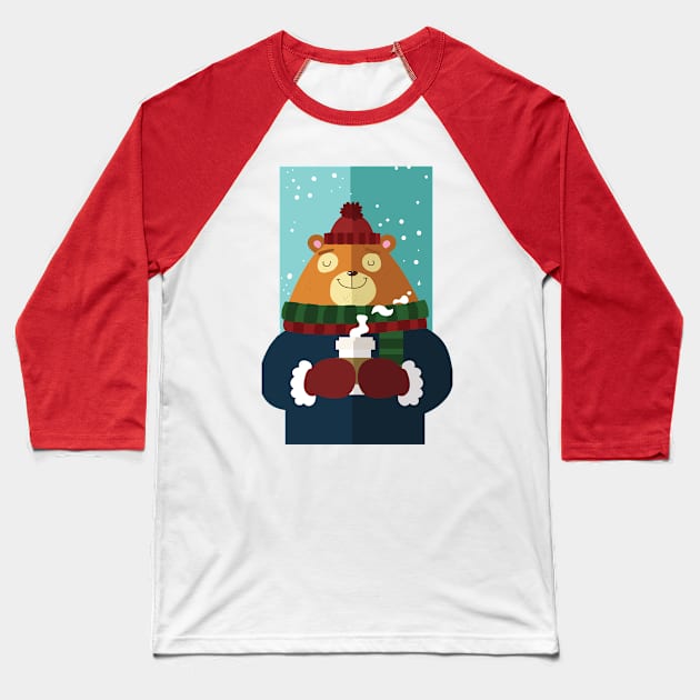 Bear and Chocolate. Baseball T-Shirt by eldoodleninja